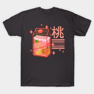 Kawaii Peach Drink T-Shirt